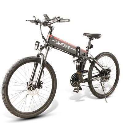 China Folding Full Suspension 40km Mountain Electric Bicycle for sale