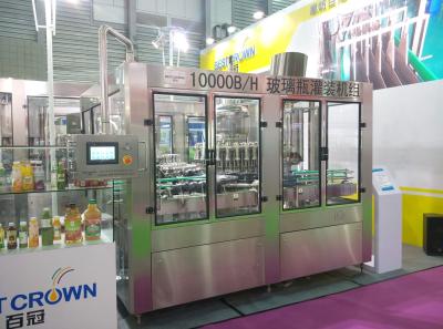 China Stainless Steel 20000bph Glass Bottle Filling Machine for sale