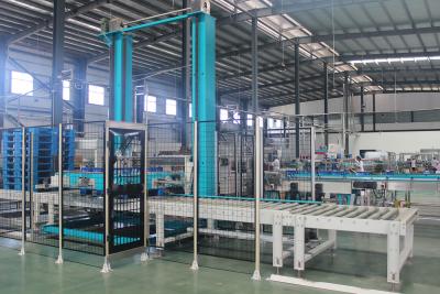 China 220v Auto Palletizer For Stacking Water Bottle Cartons And Palletizing Film Packs On Pallet for sale