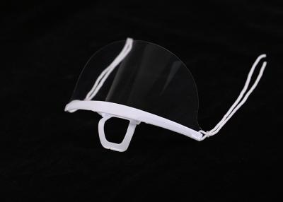 China Double Sides Adjustable Anti Mist Half Face Shield Plastic Mouth Nose Visor for sale