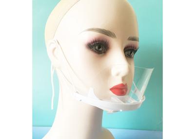 China Lightweight Plastic Anti Fog Small Face Mouth Shield Food Service For Cafes for sale