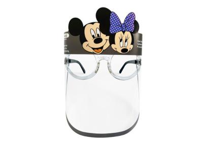 China PC Polycarbonate Moveable Face Shield With Spectacle Frame For Kids Glasses for sale