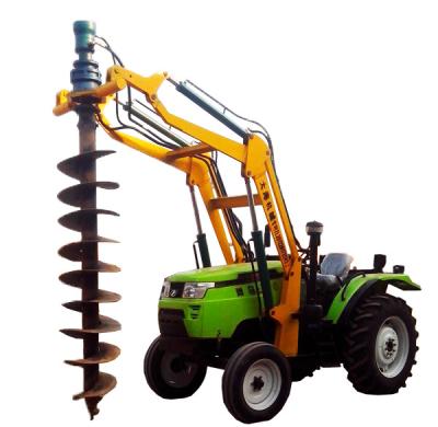 China Tractor Mounted Pole Diging Hole Digger Erection Machine for sale