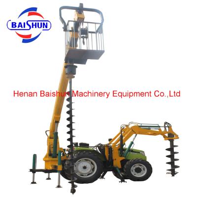 China Factory supply ground hole drill earth auger drill rock auger bore piling machine for sale