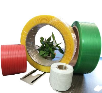 China Strapping Band Green PET Strap Roll Packing Belt Strap for sale