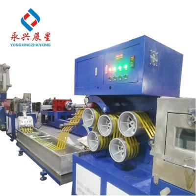 China Máquina para hacer tiras de embalaje de PP de doble tornillo, máquina para hacer tiras de plástico de PP en venta