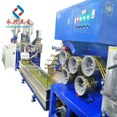 China Fully Automatic Double Screw Polypropylene Strapping Machine for sale