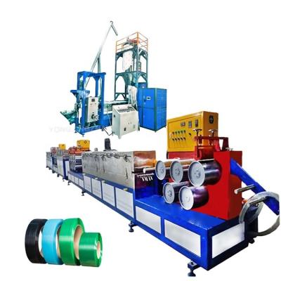 China Fully Automatic Grade PET Polyester Strapping Roll Manufacturing Machine for sale