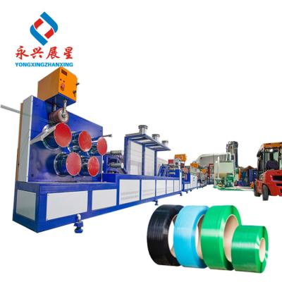 China Máquina automática de fabricação de tiras de PET de parafuso único, máquina de fabricação de cintos de embalagem de 9 mm à venda