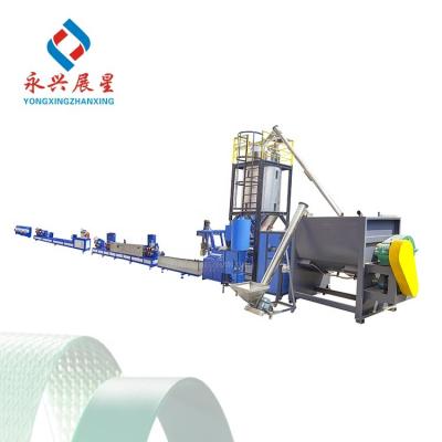 China Screw Fully Automatic PP Strap Production Line Plastic Recycling Video Outgoing Inspection for sale
