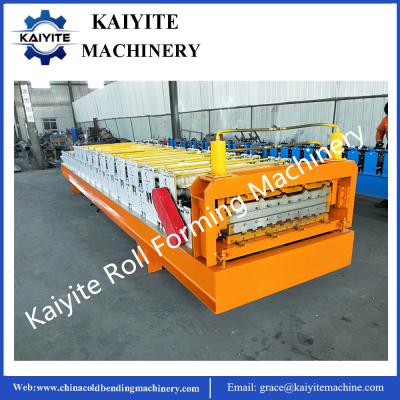 China Double Metal Roofing Sheet Roll Forming Machine for sale