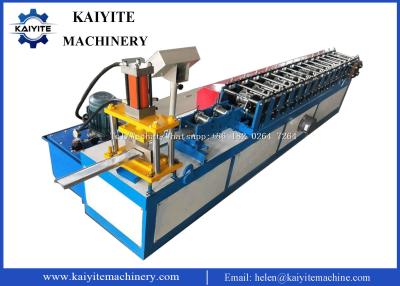 China Embossing Pattern Shutter Door Strip Roll Forming Machine for sale