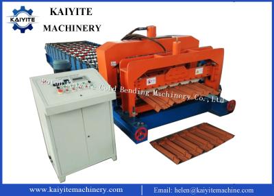 China Metal Glazed Roof Tile Roll Forming Machine for sale