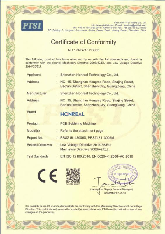  - Shenzhen Honreal Technology Co.,Ltd