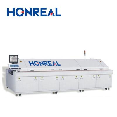 China 10 Zones SMT Reflow Soldering Machine , PCB SMD Reflow Oven Hot Air Convection for sale