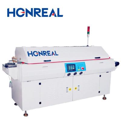 China 6 Zones SMT Reflow Soldering Machine , Hot Air PCB Reflow Ovens CE Certified for sale