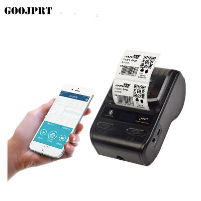 China Portable 58mm thermal barcode  printer bluetooth label sticker printer for sale