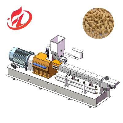 China Automatic textured soya meat chunks nuggets food making extruder machinery soy bean protein isolate machine for sale