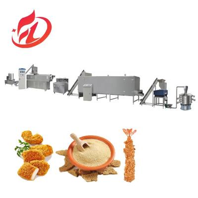 China Automatic Double screw extruder breadcrumbs food making machine for sale