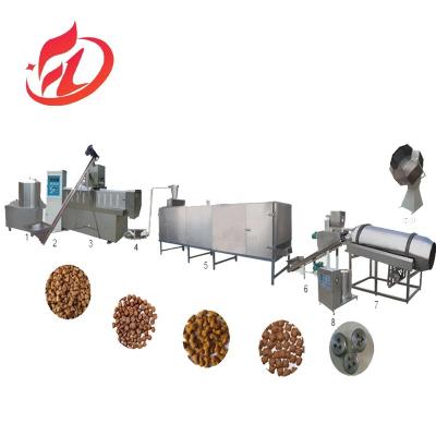 China Pet Feed Production 1500 KG Dry Dog Food Extruder Twin Screw for Fish Feed Processing for sale