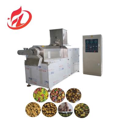 China Automatic 65mm Screw Diameter Dog Food Extrusion Machine for Dry Pet Food Production for sale