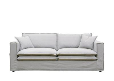 China Federfüllende Couch mit abnehmbaren Decken Sofa Waschbare Kissen Decken Französisch Nähen zu verkaufen