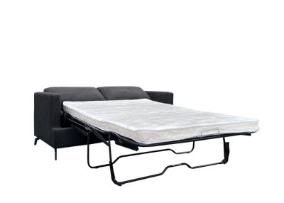 China 80cm Sofa Bed Grey Fabric Metal Leg Folding Sofa Bed Armchair Sleeper Fabric Lazy Sofas for sale