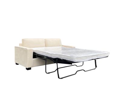 Chine H 85cm canapé couchette en tissu queen taille complète lit chaise double en tissu beige à vendre