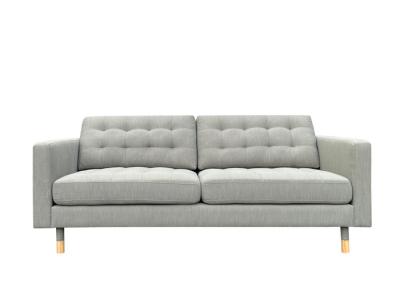 China Stitched Fabric 3 Seat Sofa Pulled In Sage Green Fabric Sofa 3 2 Seater for sale