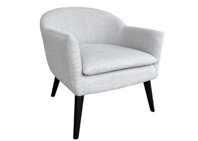 China Cushion Removível Cadeiras de braço cinzento Encosto curvo Cadeira de assento cinzento à venda