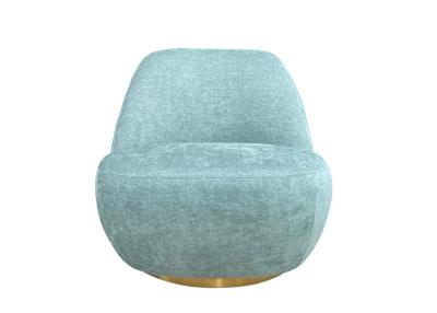 China Aqua Fabric Swivel Chair High Density Sponge Metallic Plinth Aqua Swivel Chair for sale