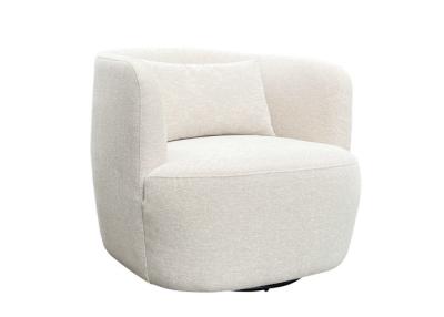 China Draaiende stoel taille kussen pure spons gevulde stoel polyester stof bedekking fauteuil Te koop