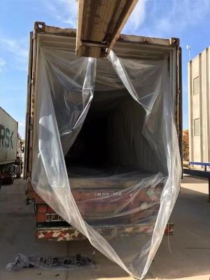 China 20ft 40ft PE Dry Bulk Container Liner 150mic Polyethylene Seafood for sale