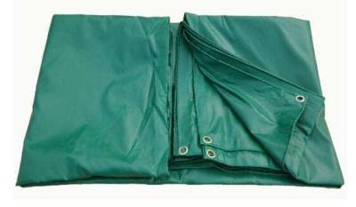 China FR B1 Test Fire Retardant Tarps Lowes , Green PVC Coated Tarpaulin For Nuclear Power Station for sale