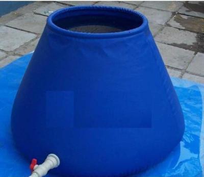 China 2500L Flexible Tank  Round Tarpaulin Water Tank Drought Resistant Onion Shape Water Tank for sale