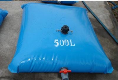 China Inflatable 500L Tarpaulin Water Tank Light Weight For Fire Fighting Portable Water Tanks for sale