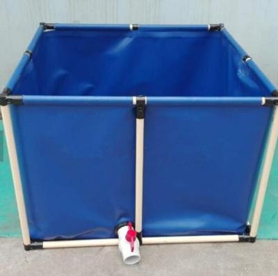China PVC Coated Customized Tarpaulin Fish Tank ,  3200L Cold Resistance Fish Tank Collapsible Fish Tank for sale