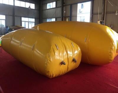China 8000L Yellow  Bladder Fuel Tank With Super Toughness Wooden Carton Packaging Liquid Containment Fuel Bladder for sale