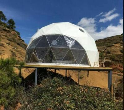 Chine Tente en acier de Chambre de dôme géodésique pour la tente économique de dôme d'hôtel de camping de famille d'événement extérieur à vendre