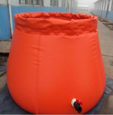 China 3000L Capacity Collapsible Onion Shape Plastic Water Storage Tank For Fire Rescue for sale