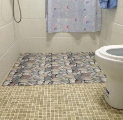 China Shock Absorption Non Slip Bathroom Mats Mat Polyester Mesh With PVC Coating Plastic Fabric for sale