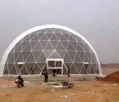 Chine tente de dôme d'exposition d'hôtel de tente de dôme géodésique de PVC de 16M Diameter grande d'igloo de tentes extérieures de partie à vendre