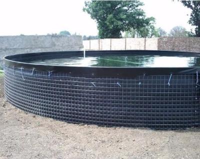 China 30000 L PVC Tarpaulin Fish Tank Strong Stainless Steel Wire Fish Pond For Fish Farming for sale