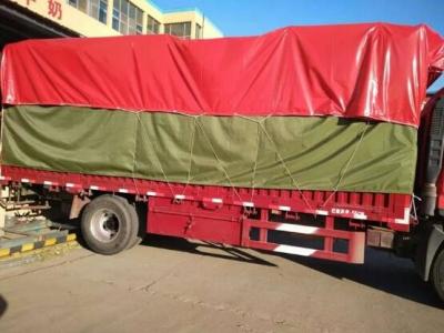 China Customized 750gsm PVC Truck Cover , Waterproof Truck Cover 1000D X 1000D Outdoor Equipment Covers for sale