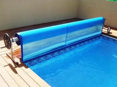 China cubierta combinada solar plástica de la cubierta solar de la piscina de la burbuja 12m m de 400Mic 500 Mic PE en venta