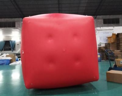 China Military Inflatable Swim Buoys Gunnery Practice Square Shaped Red Color for sale