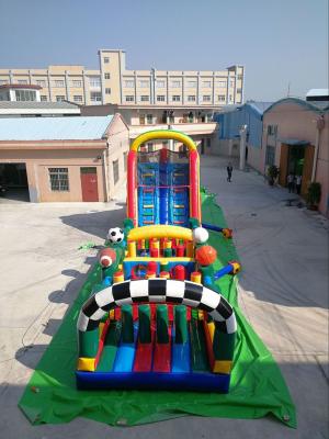 Chine Chambre gonflable Aqua Park Ninja Parcours de rebond de parcours du combattant de défi interactif énorme à vendre