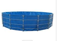 China UV Resistant 10000L Round Folded PVC Tarpaulin Fish Tank Fish Pond Plastic Tank Diy Fish Pond for sale