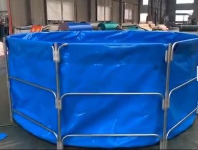 China Opvouwbare 0.9mm van het Geteerde zeildoekvissen van pvc van de Vijver30000l Vissen van de de Vijver Plastic Tank de Vissenvijver van Diy Te koop