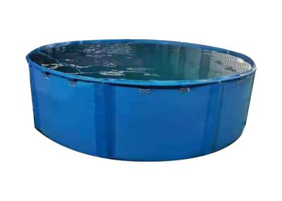 China 5000L Flexible Metal Frame PVC Tarpaulin Fish Tank Collapsible Fish Tank Diy Fish Pond for sale